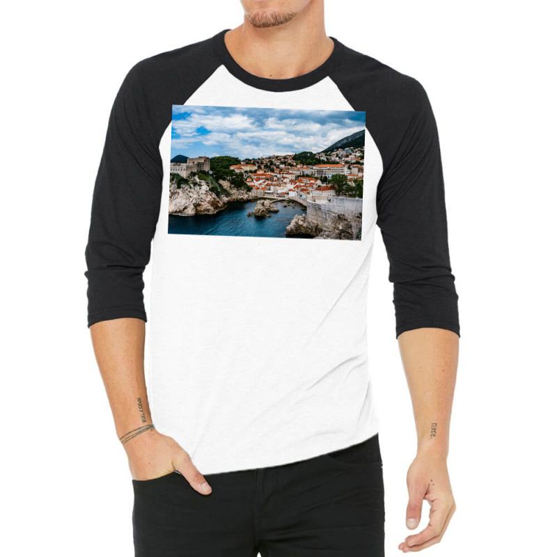 Croatia City Walls 3/4 Sleeve Shirt | Artistshot