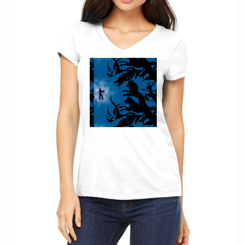 Final Battle Women's V-Neck T-Shirt by prdhanubeyl | Artistshot