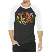 Texas Mardi Gras 3/4 Sleeve Shirt | Artistshot