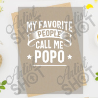 My Favorite People Call Me Popo Fathers Day T Shirt Dtf Transfer | Artistshot