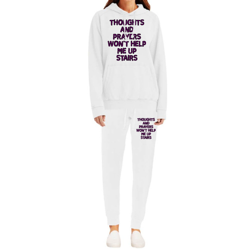 Thoughts And Prayers Hoodie & Jogger Set | Artistshot