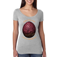 Drogon Dragon Egg Art Print Women's Triblend Scoop T-shirt | Artistshot