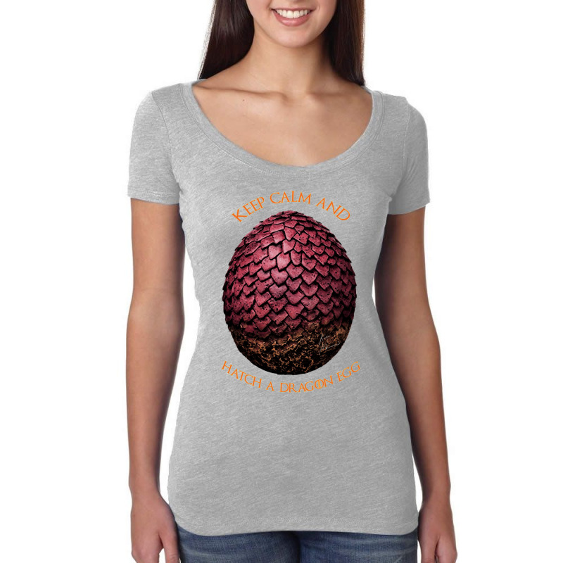 Drogon Dragon Egg Art Print Women's Triblend Scoop T-shirt by dokaraulusoyz | Artistshot