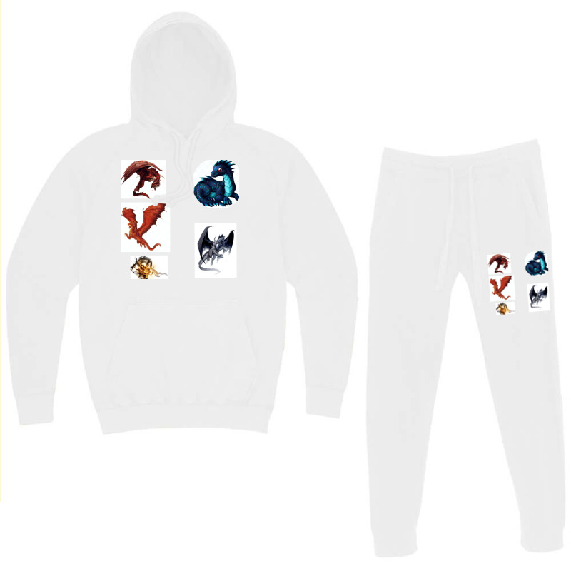 Dragon Sticker Hoodie & Jogger Set | Artistshot