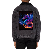 Fantasy Dragons And Mystical Creatures 85 Unisex Sherpa-lined Denim Jacket | Artistshot