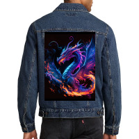 Fantasy Dragons And Mystical Creatures 85 Men Denim Jacket | Artistshot