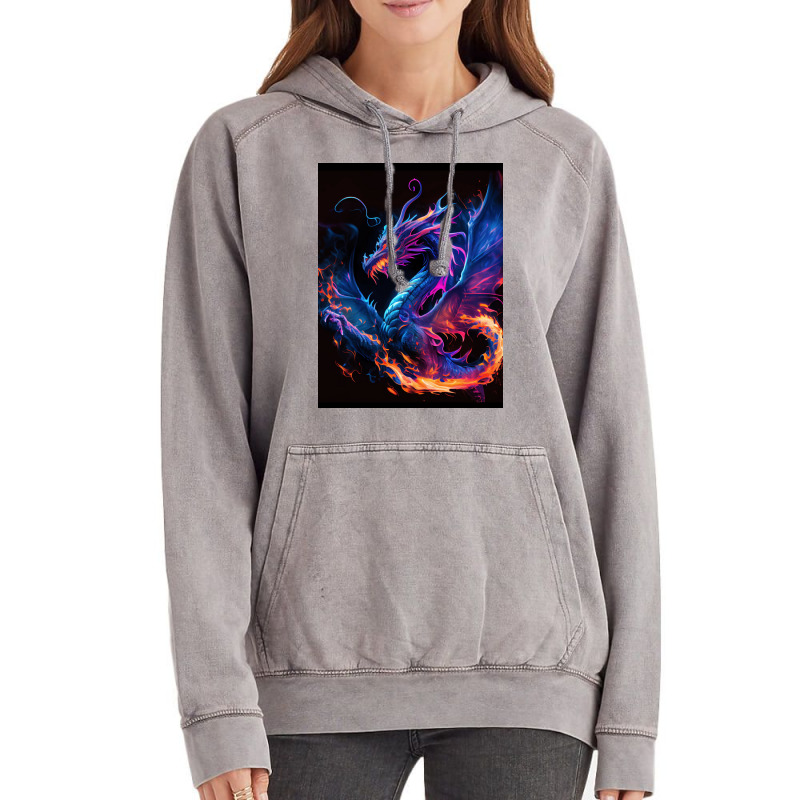 Fantasy Dragons And Mystical Creatures 85 Vintage Hoodie | Artistshot