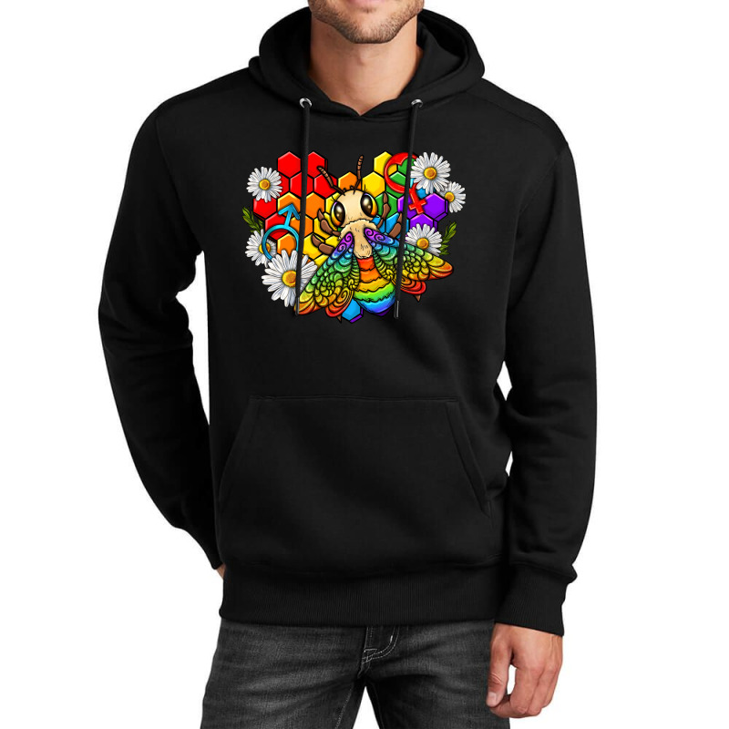 Pride Bee With Daisy Lgbtq Unisex Hoodie | Artistshot