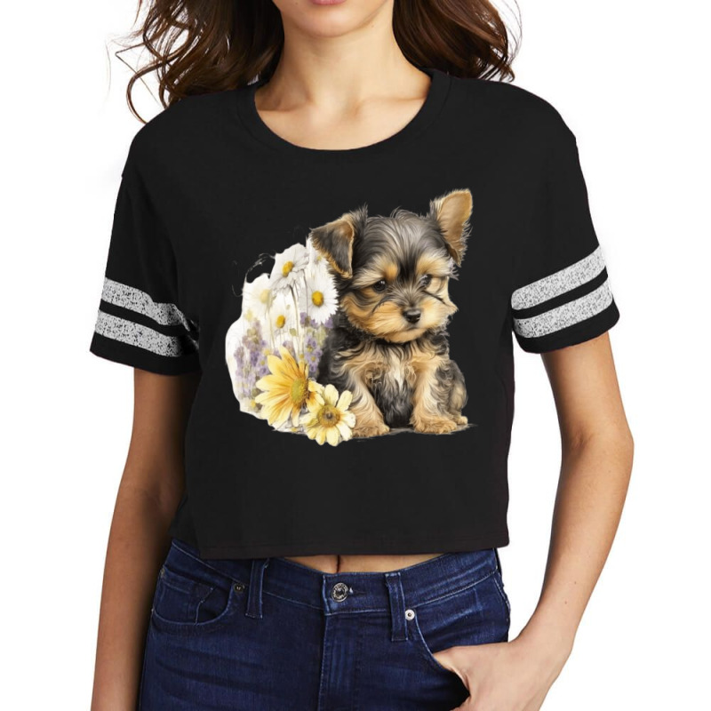 Yorkshire Terrier Scorecard Crop Tee by Jonybravo2000 | Artistshot