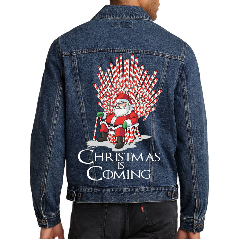 Cane Of Thrones Christmas Is Coming 9 Men Denim Jacket | Artistshot