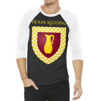 House Redding Coat Of Arms Heraldry Sigil   A Song 3/4 Sleeve Shirt | Artistshot