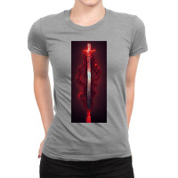 Fire Sword Ladies Fitted T-shirt | Artistshot