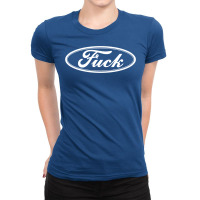 Fuck   White Ladies Fitted T-shirt | Artistshot