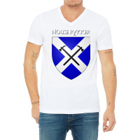 House Rykker Coat Of Arms Heraldry Sigil   A Song V-neck Tee | Artistshot