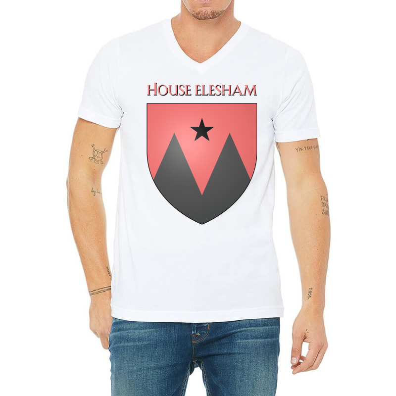 House Elesham Coat Of Arms Heraldry Sigil   A Song V-neck Tee | Artistshot