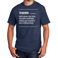 Teacher Noun Basic T-shirt | Artistshot