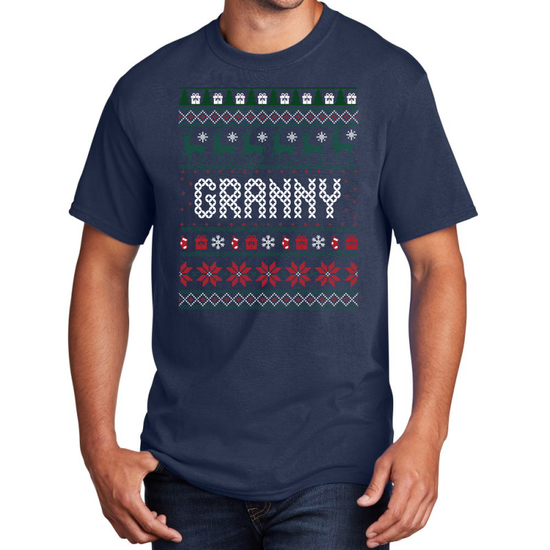 Granny Ugly Christmas Basic T-shirt | Artistshot