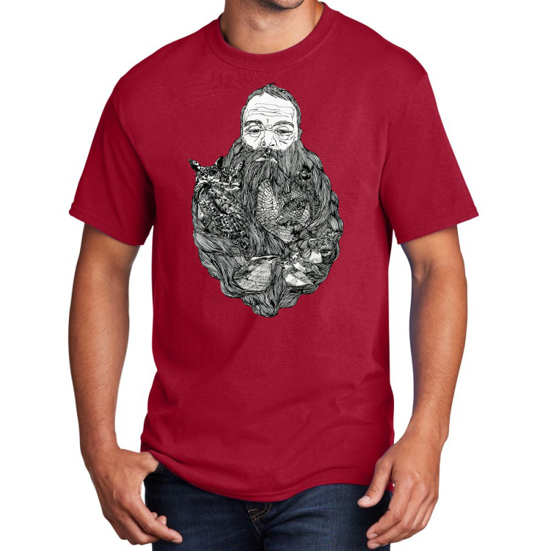 Birdbeard Basic T-shirt by DitreamX | Artistshot