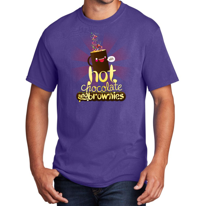 Hot Chocolate & Brownies Basic T-shirt | Artistshot