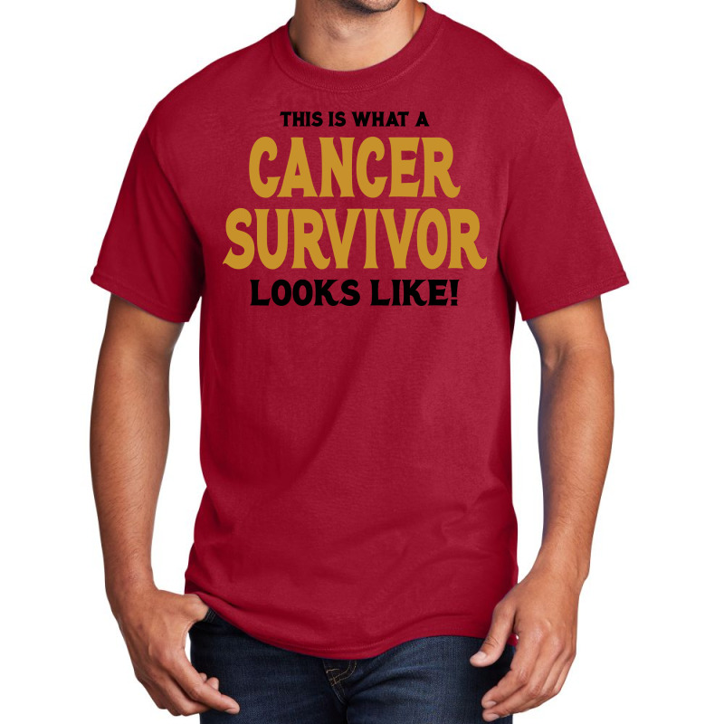 This Is What A Childhood Cancer Survivor Looks Like Basic T-shirt | Artistshot