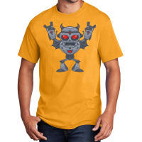 Metalhead - Heavy Metal Robot Devil Basic T-shirt | Artistshot