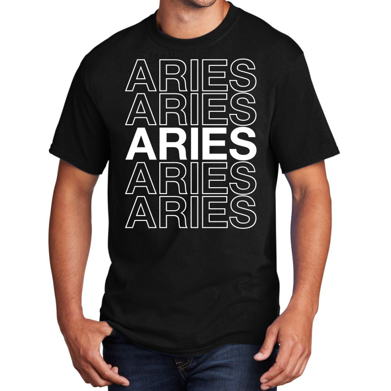 Aries For Dark Basic T-shirt by autlu2024 | Artistshot