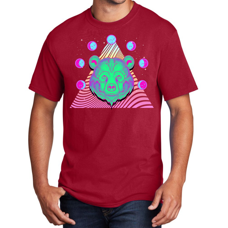 Vaporwave Bear Basic T-shirt | Artistshot