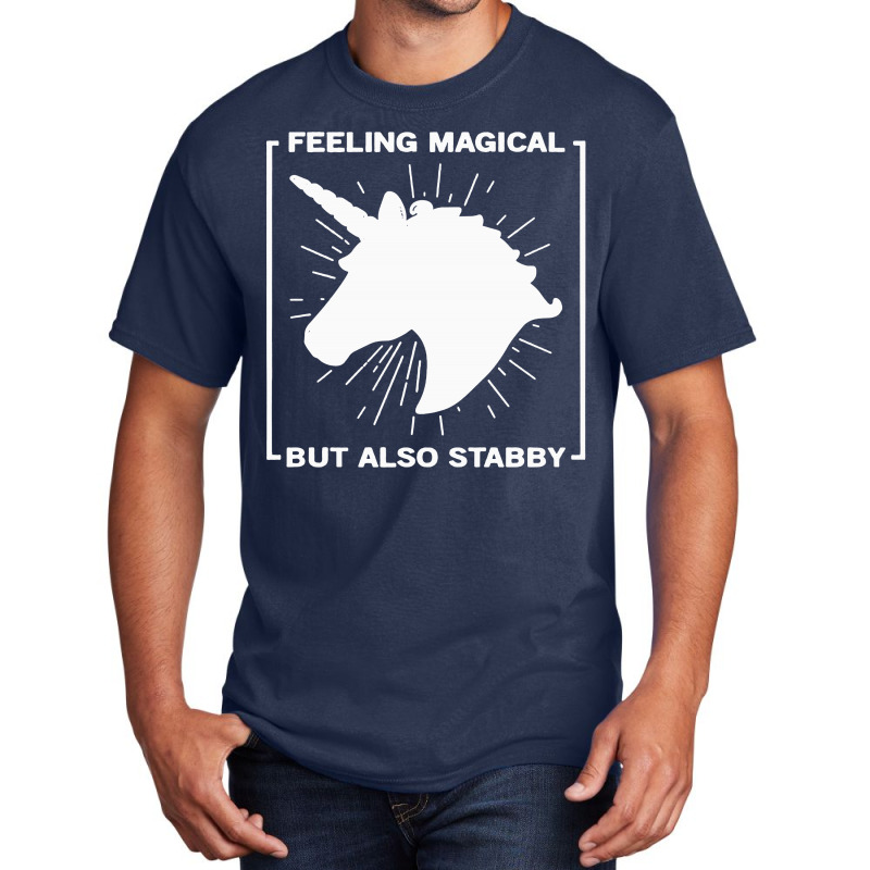 Feeling Magical Basic T-shirt by frizidan | Artistshot