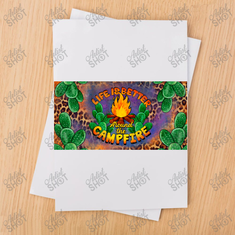 Life Is Better Around The Campfire License Plate Sublimation Transfer | Artistshot