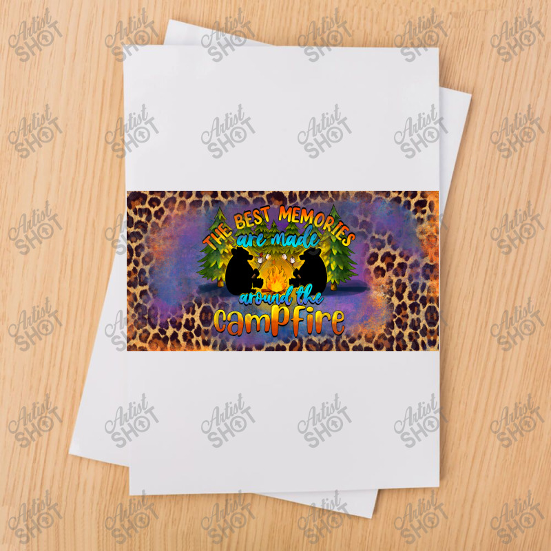 The Best Memories Are Made Around The Campfire Camping License Plate Sublimation Transfer | Artistshot