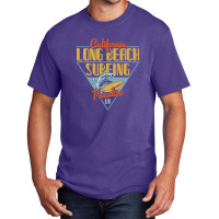 California Long Beach Surfing Paradise Basic T-shirt | Artistshot