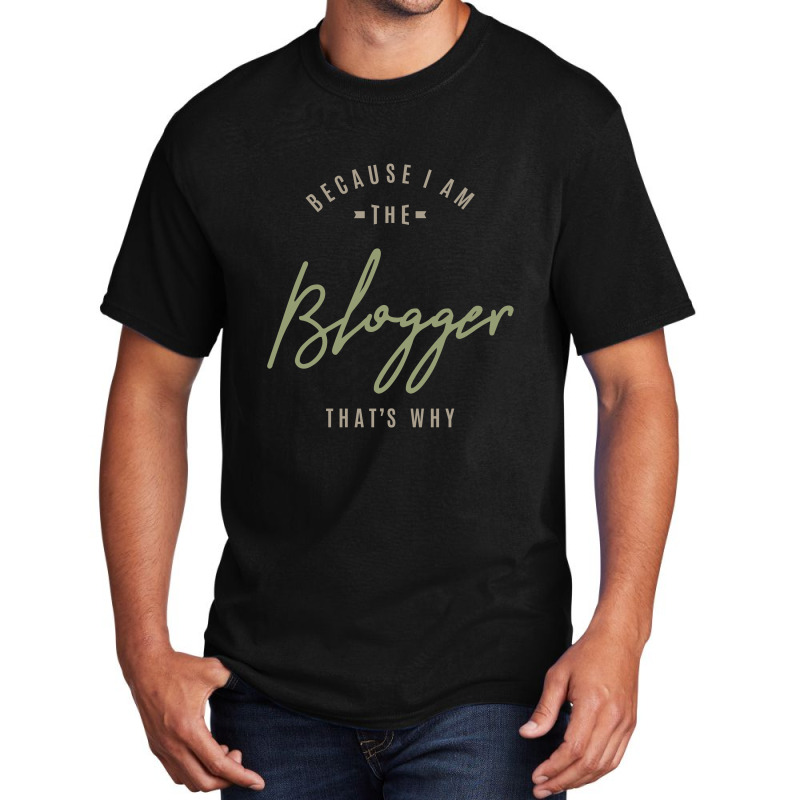 Blogger Basic T-shirt by Ale Ceconello | Artistshot