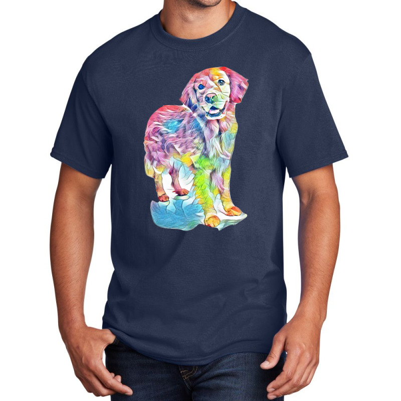 Golden Retriever Basic T-shirt by Kemnabi | Artistshot