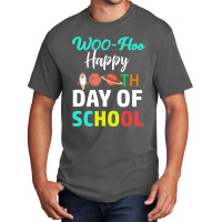 Woo-hoo Happy 100th Day Of School Basic T-shirt | Artistshot