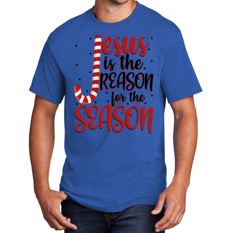 Jesus Is The Reason For The Season For Light Basic T-shirt by autlu2024 | Artistshot