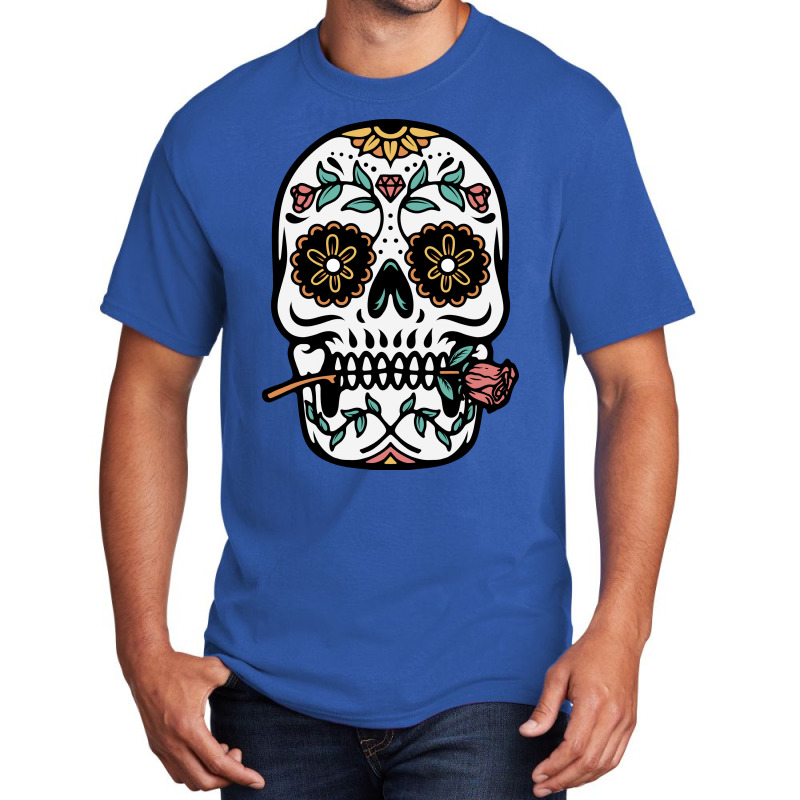 Mexican Skull Basic T-shirt | Artistshot