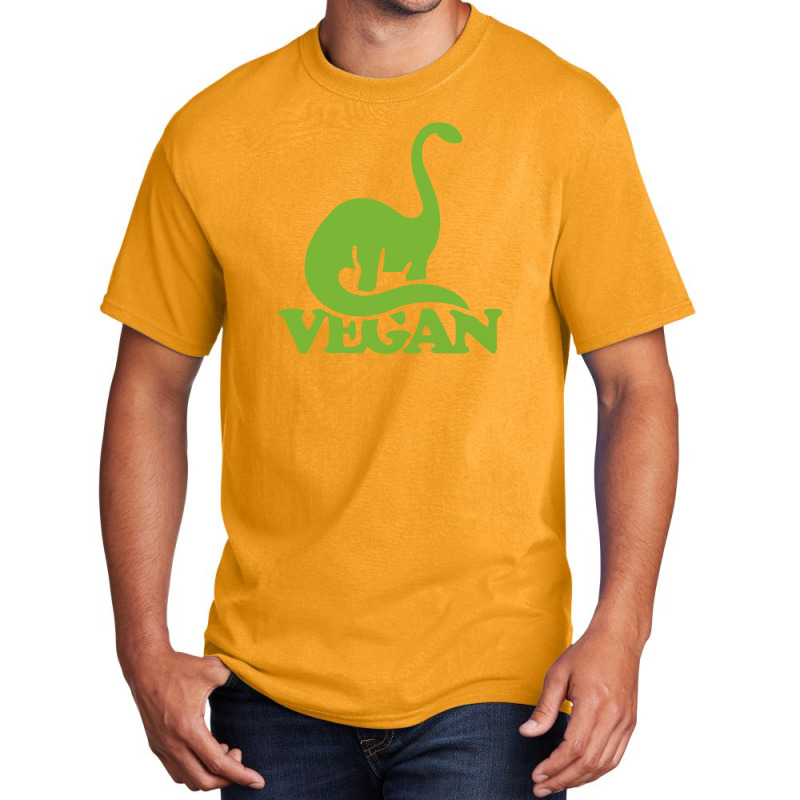 Vegan Dinosaur Basic T-shirt | Artistshot