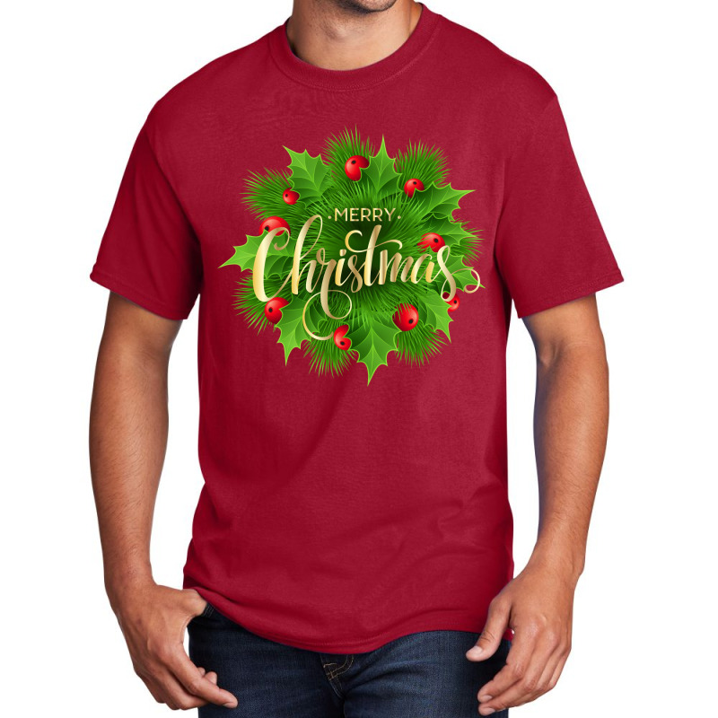 Merry Christmas Basic T-shirt by maen_mostafa | Artistshot