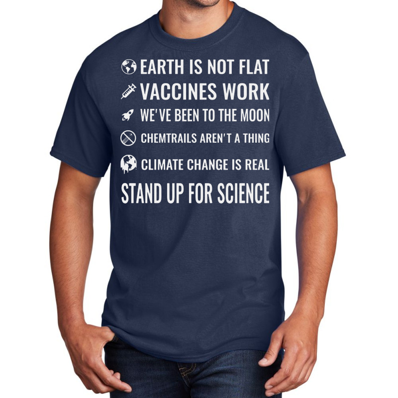 Stand Up For Science Basic T-shirt by MostWanted | Artistshot