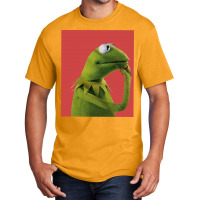 Pondering Kermit Basic T-shirt | Artistshot