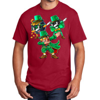 Dabbing Leprechaun Shamrock Clover St. Patrick's Day Kids  T Shir Basic T-shirt | Artistshot