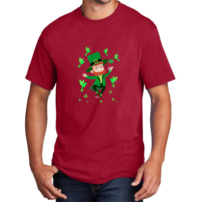 Leprechaun Hummingbird St Patricks Day Costume Green Bird Basic T-shirt | Artistshot