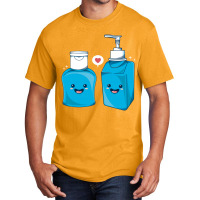 Hand Sanitizer Cute Kawaii Illustration Basic T-shirt | Artistshot