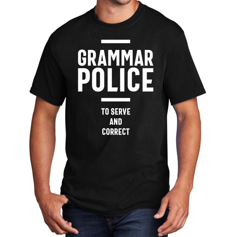 Grammar Police Women And Kids Funny Costume Idea Basic T-shirt | Artistshot