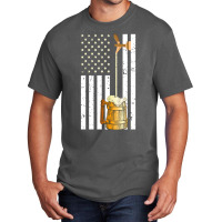 Craft Beer American Flag Usa Oktoberfest For Beer Drinkers Basic T-shirt | Artistshot