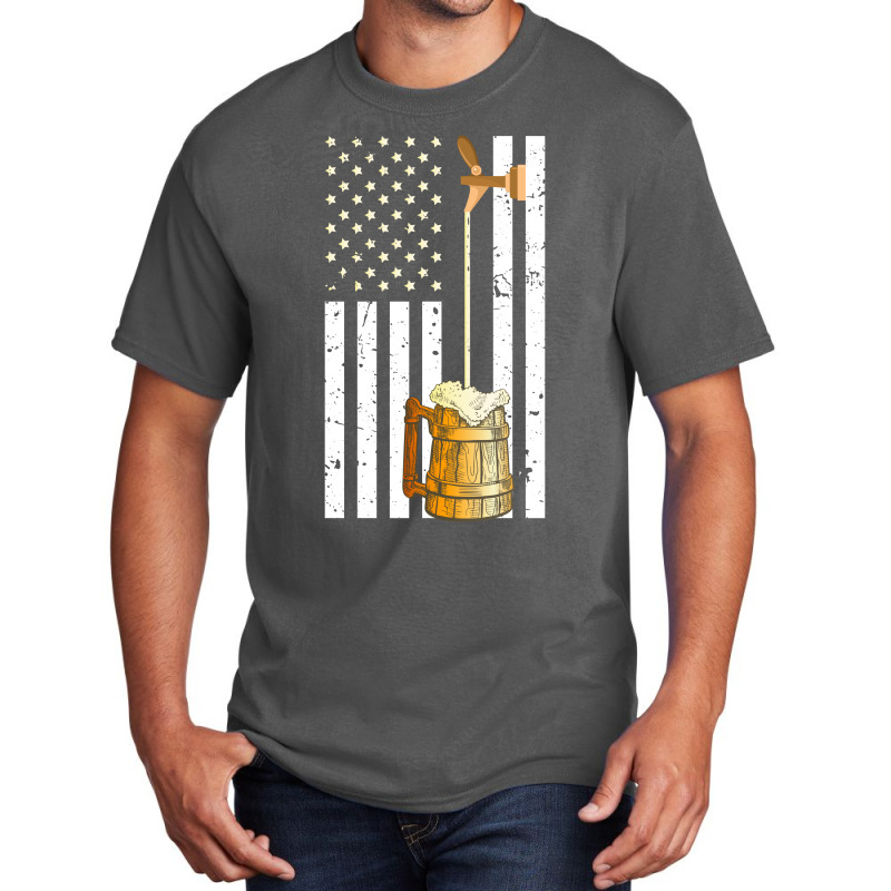 Craft Beer American Flag Usa Oktoberfest For Beer Drinkers Basic T-shirt | Artistshot