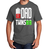 Dad Twins For Dark Basic T-shirt | Artistshot