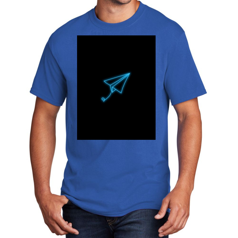 Neon  Paper Plane Basic T-shirt | Artistshot