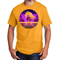 Vaporwave Palm Basic T-shirt | Artistshot