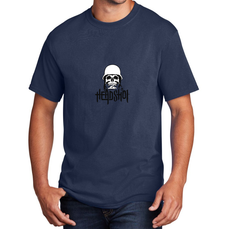 Skull Headshot Basic T-shirt by Chiks | Artistshot